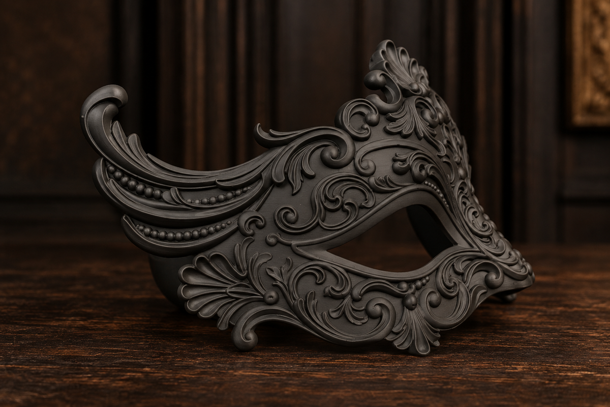 The Velvet Gaze — Baroque Eye Masquerade Mask by Gremlin Relics