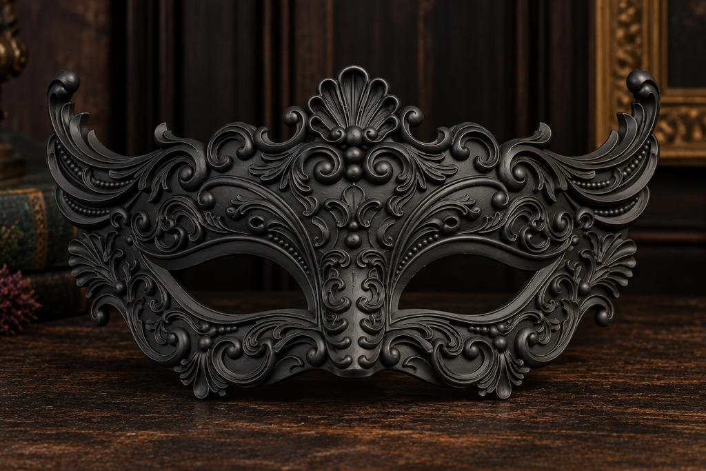 The Velvet Gaze — Baroque Eye Masquerade Mask by Gremlin Relics