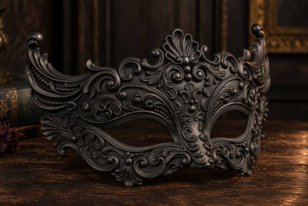 The Velvet Gaze — Baroque Eye Masquerade Mask by Gremlin Relics