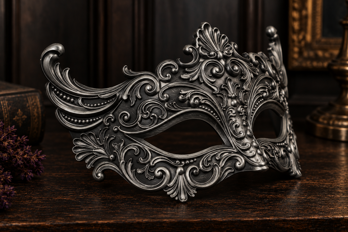 The Velvet Gaze — Baroque Eye Masquerade Mask by Gremlin Relics