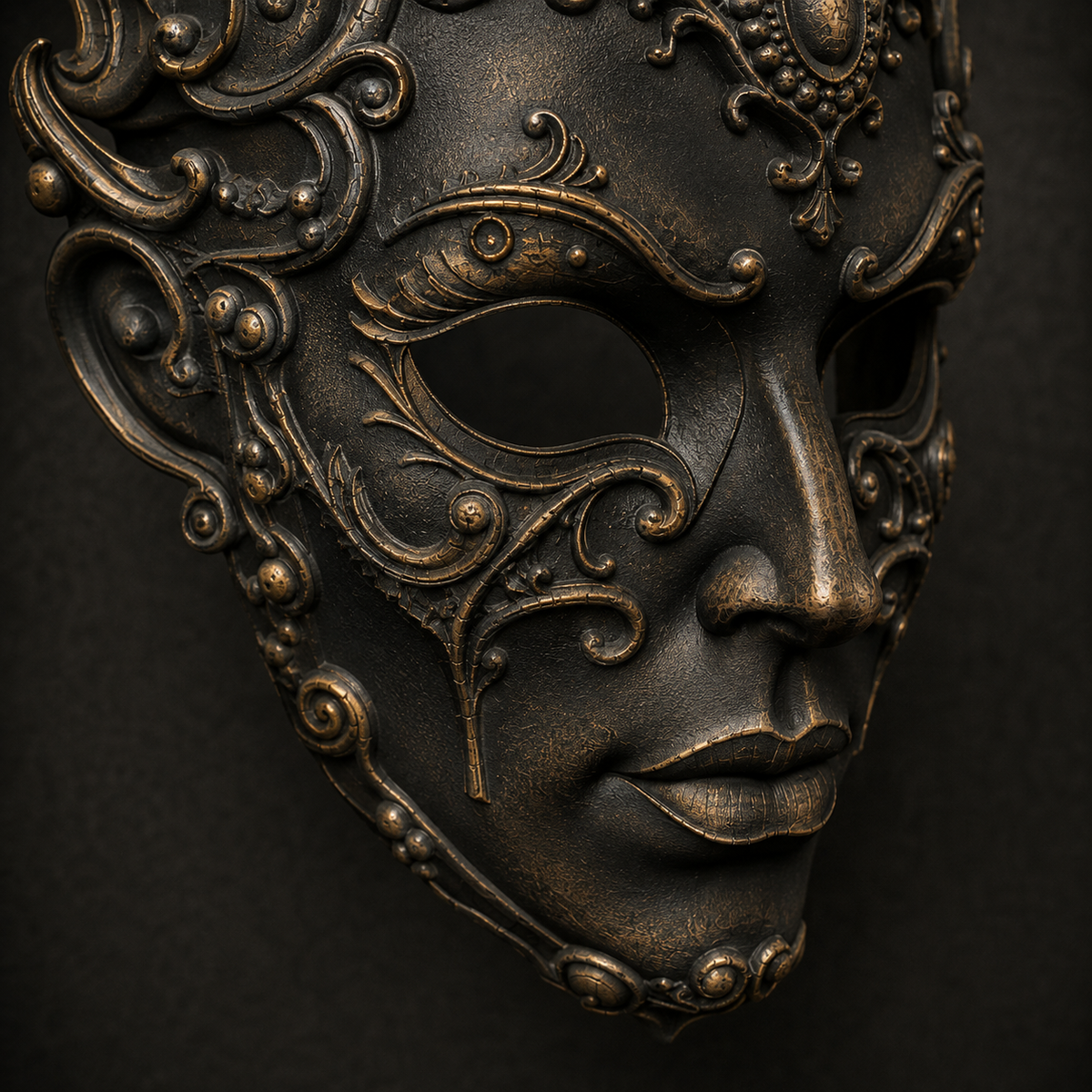 The Baroque Enigma — Venetian Masquerade Mask by Gremlin Relics