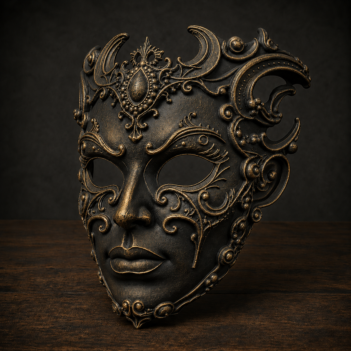 The Baroque Enigma — Venetian Masquerade Mask by Gremlin Relics