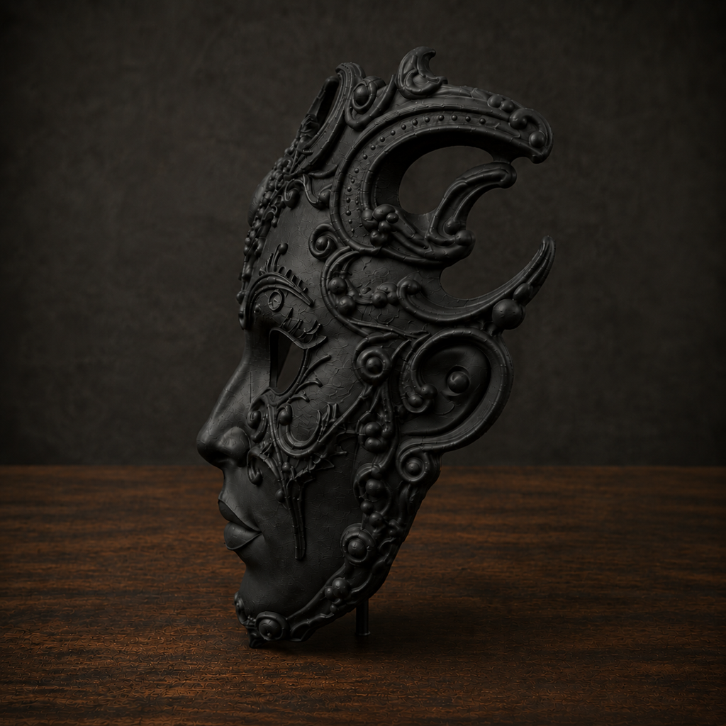 The Baroque Enigma — Venetian Masquerade Mask by Gremlin Relics