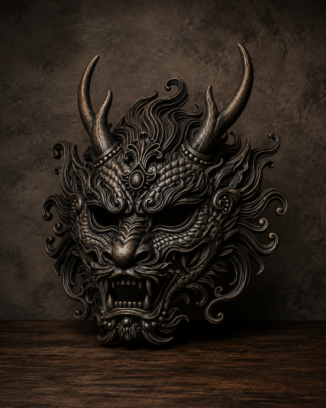 The Imperial Coil — Baroque Dragon Mask by Gremlin Relics