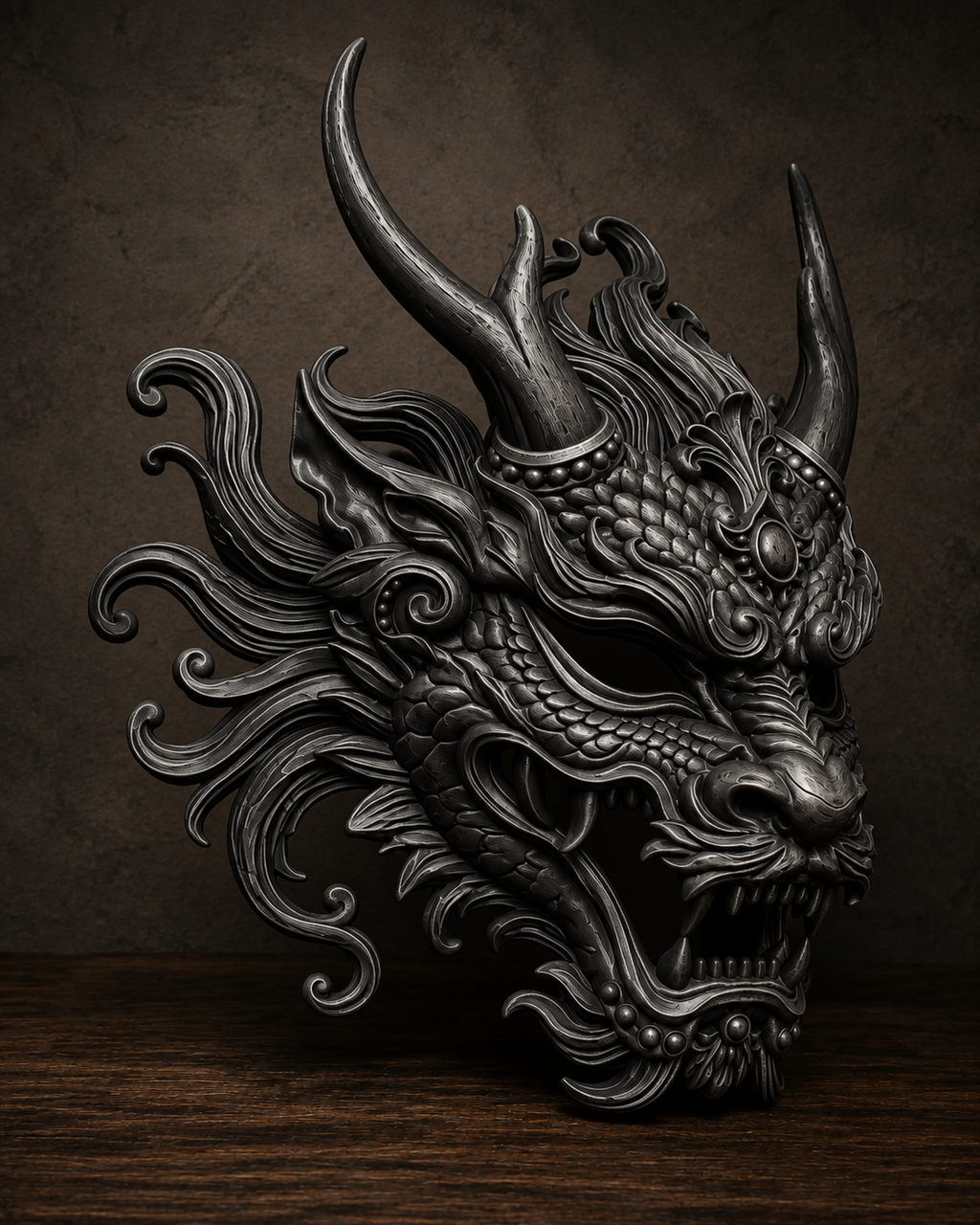 The Imperial Coil — Baroque Dragon Mask by Gremlin Relics