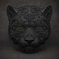 The Midnight Prowler — Baroque Panther Mask by Gremlin Relics