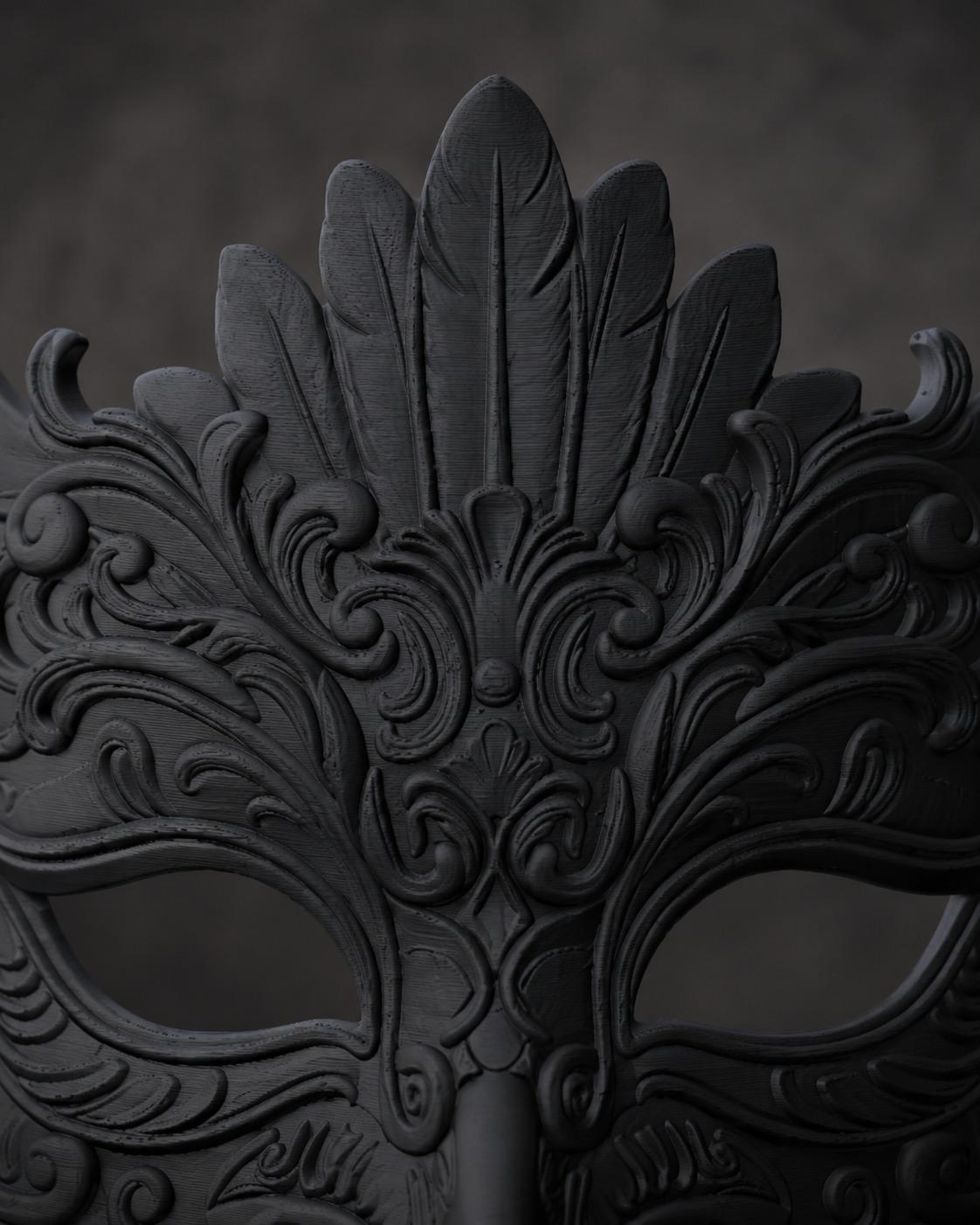 The Night Crown — Baroque Owl Masquerade Mask by Gremlin Relics