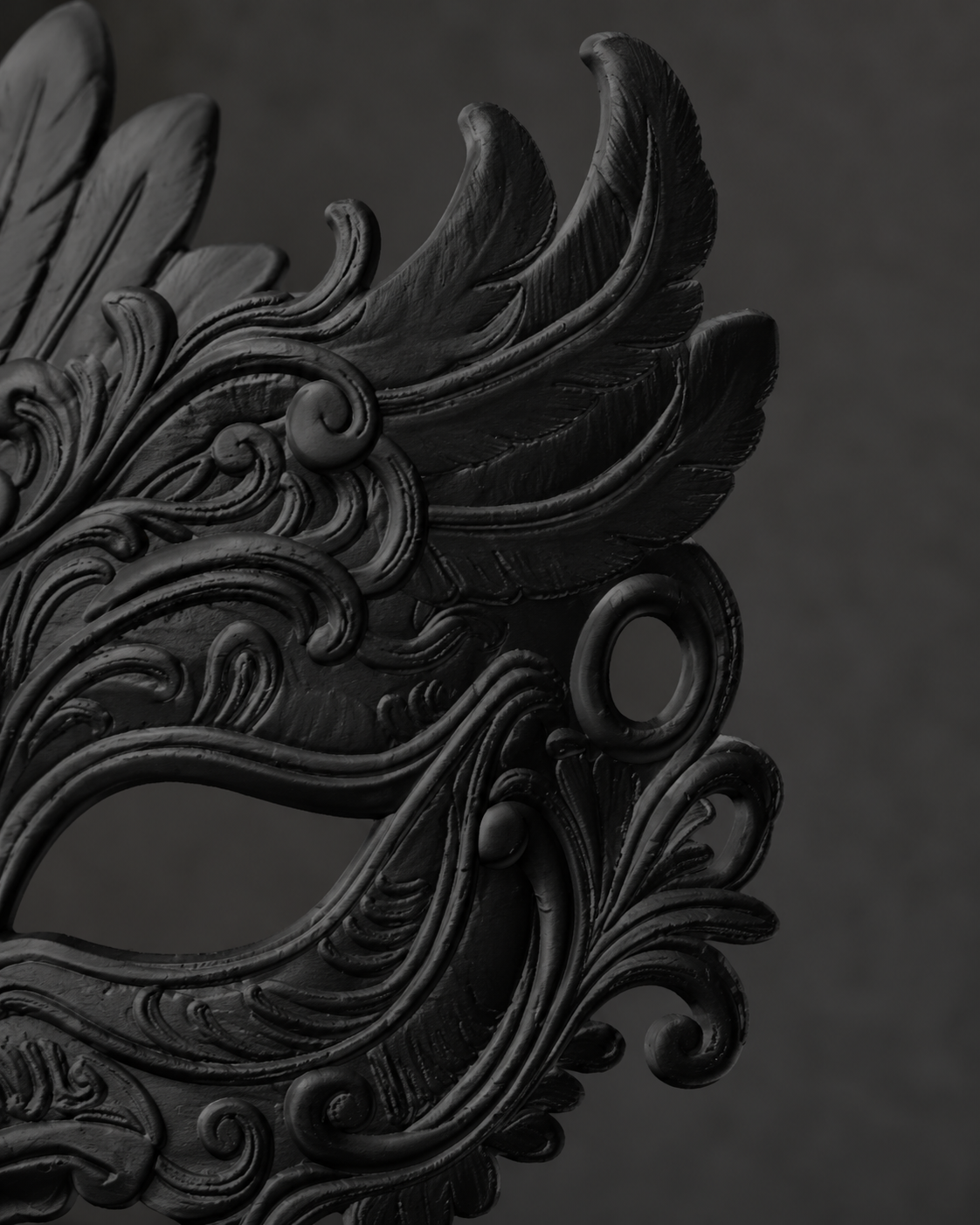 The Night Crown — Baroque Owl Masquerade Mask by Gremlin Relics