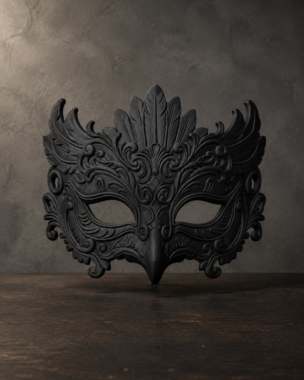 The Night Crown — Baroque Owl Masquerade Mask by Gremlin Relics