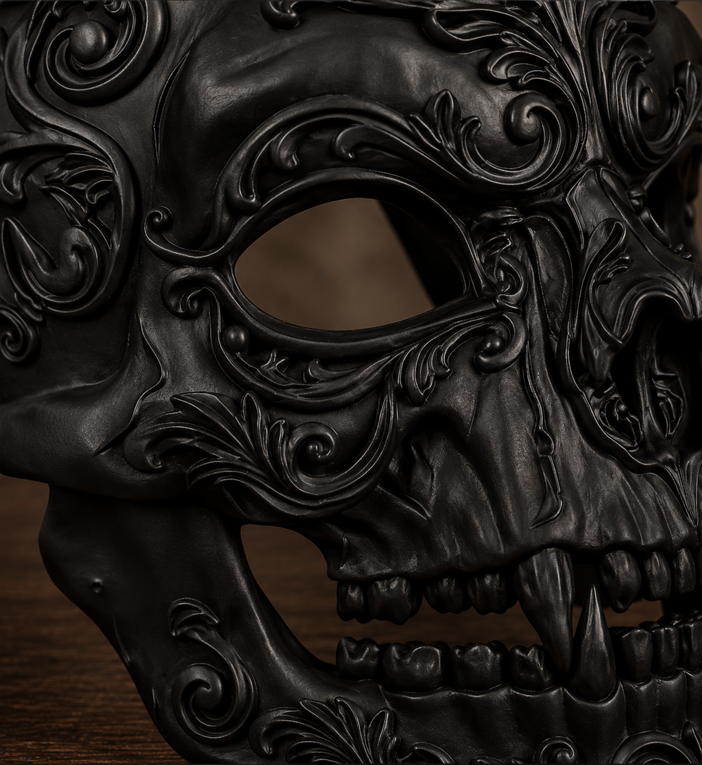 The Crimson Revenant — Vampire Skull Mask by Gremlin Relics