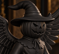 The Hollow Sentinel — Winged Scarecrow Figurine by Gremlin Relics