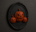 The Lantern Family — Three Pumpkin Cameo Wall Plaque by Gremlin Relics