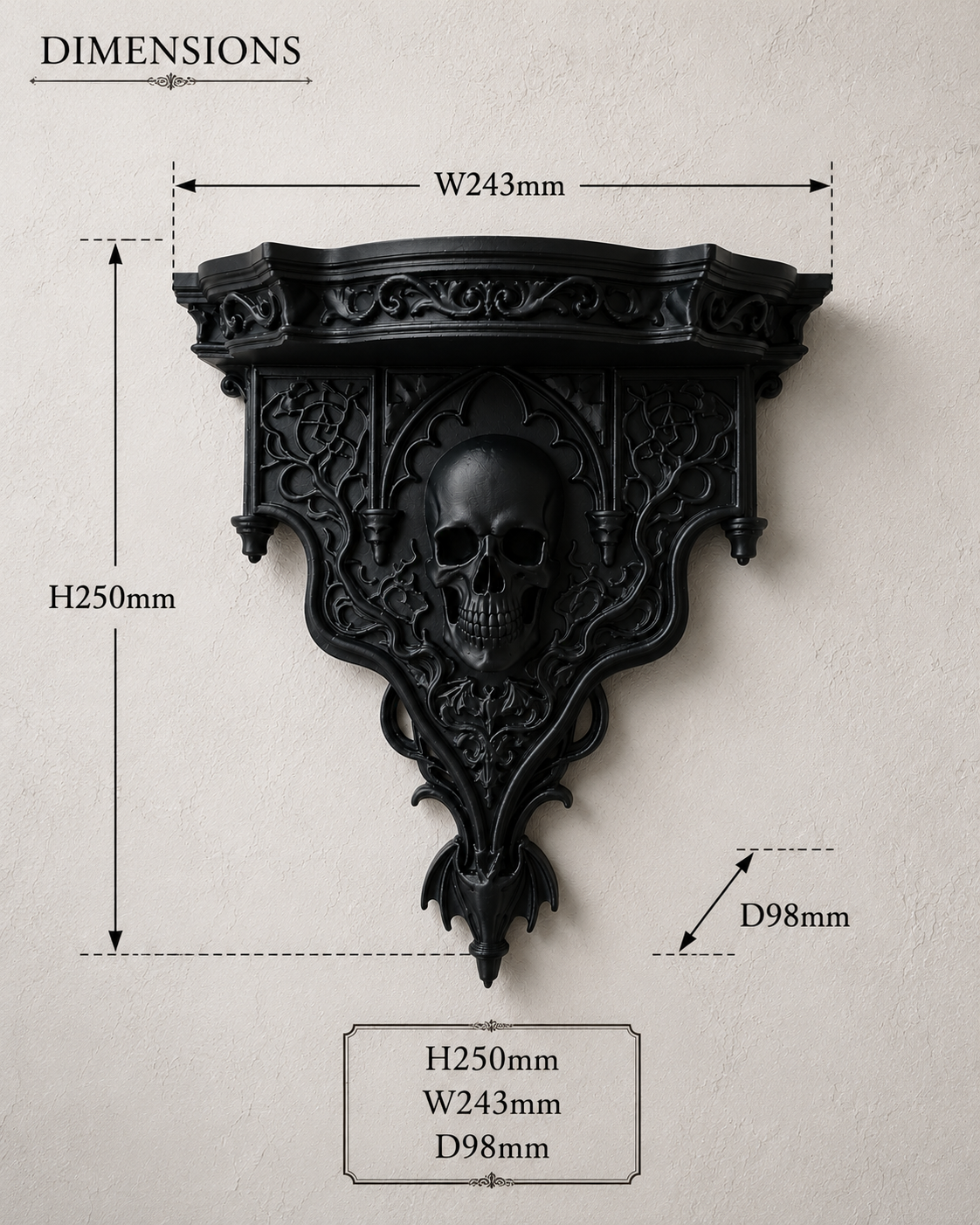 The Shadow Altar — Baroque Altar Shelf by Gremlin Relics