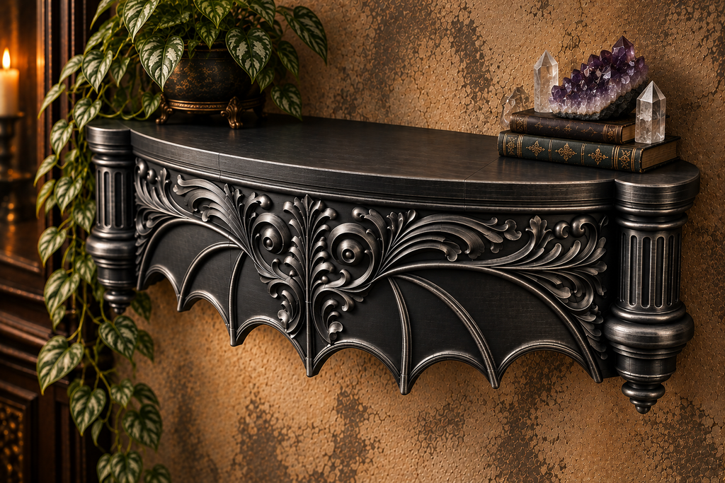 The Blackwing Perch — Giant Blackwing Wall Shelf by Gremlin Relics