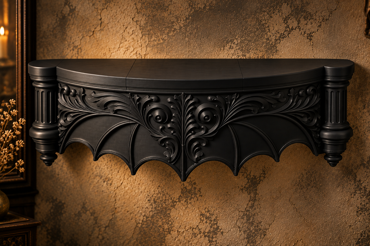 The Blackwing Perch — Giant Blackwing Wall Shelf by Gremlin Relics