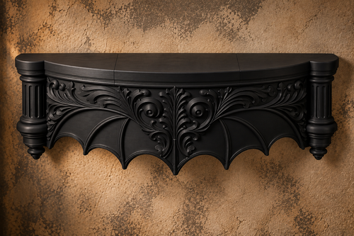 The Blackwing Perch — Giant Blackwing Wall Shelf by Gremlin Relics