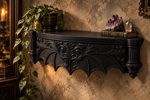 The Blackwing Perch — Giant Blackwing Wall Shelf by Gremlin Relics