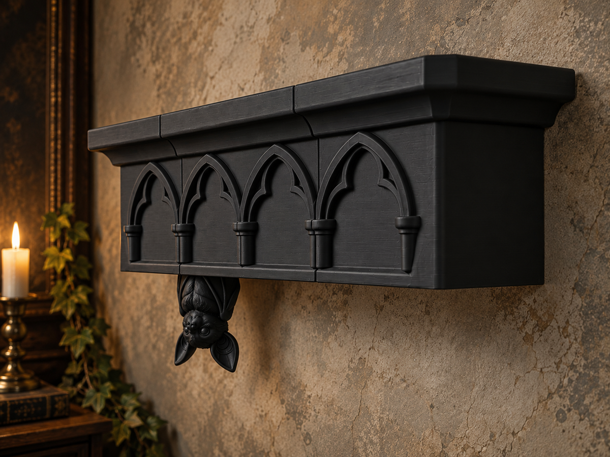 The Colony Roost — Giant Bat Wall Shelf by Gremlin Relics