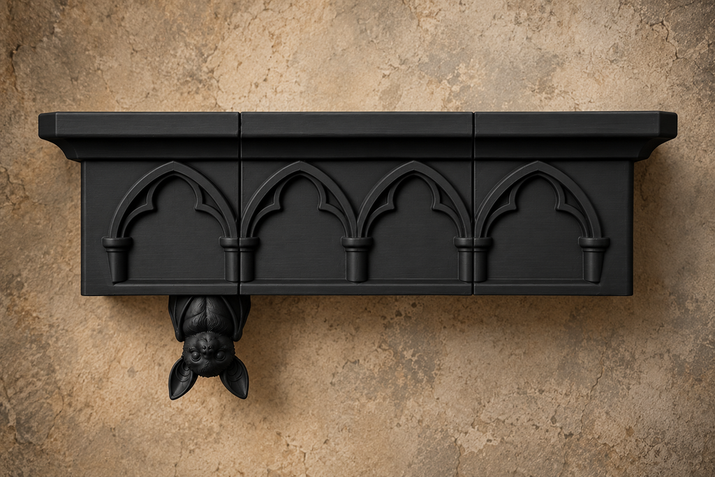 The Colony Roost — Giant Bat Wall Shelf by Gremlin Relics