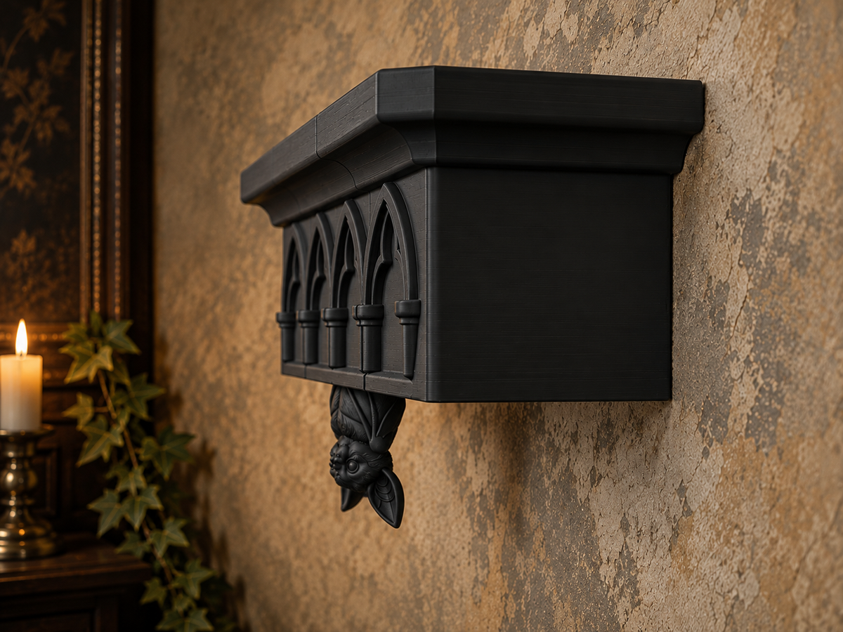 The Colony Roost — Giant Bat Wall Shelf by Gremlin Relics