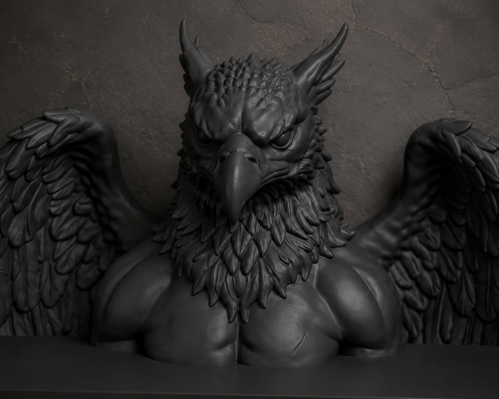 The Skybound Guardian — Hippogriff Wall Shelf by Gremlin Relics