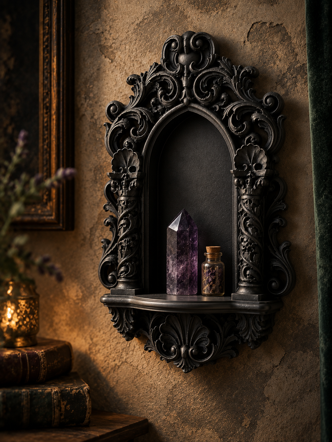 The Reliquary Arch — Arch Wall Shelf by Gremlin Relics