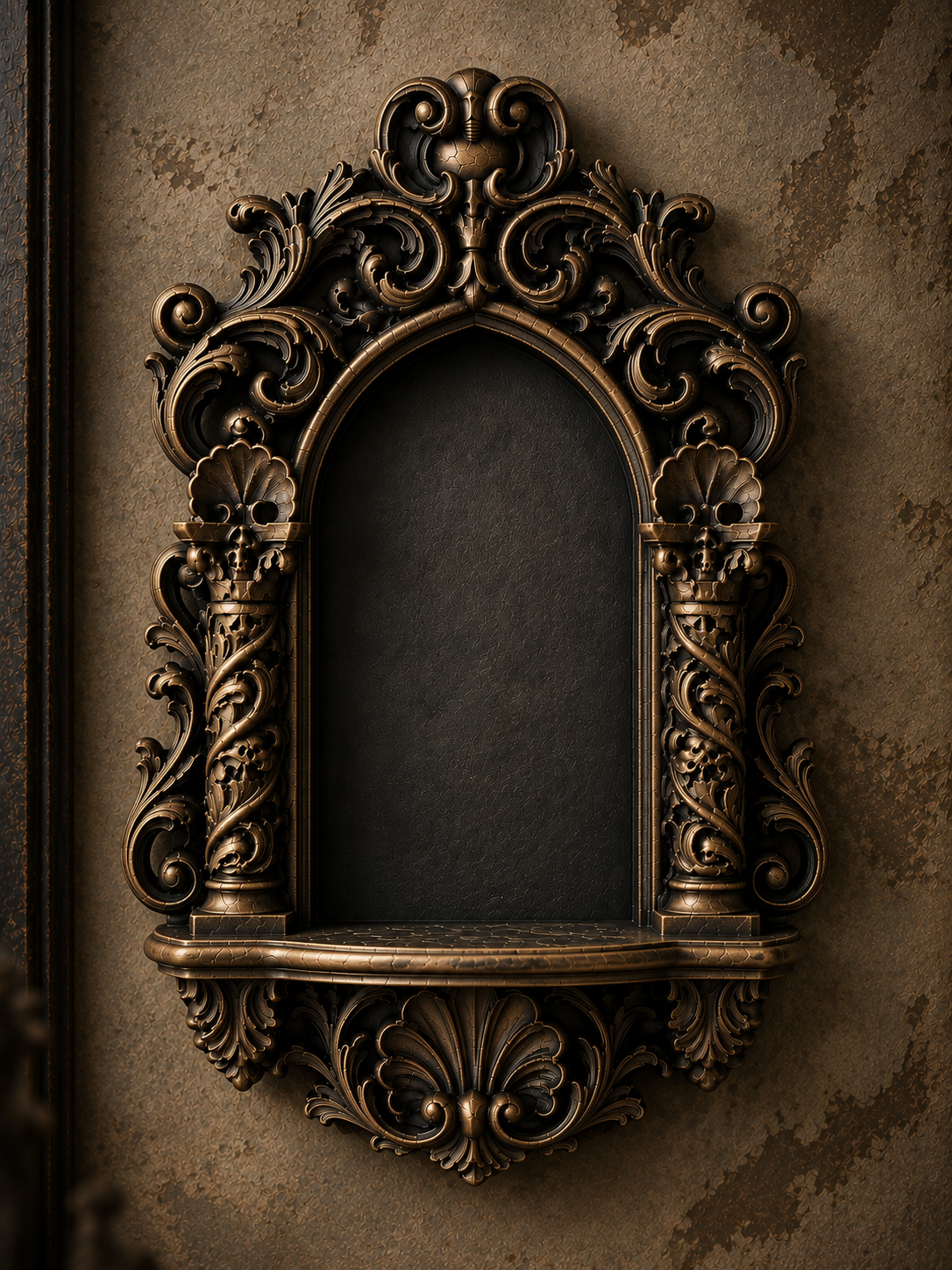 The Reliquary Arch — Arch Wall Shelf by Gremlin Relics