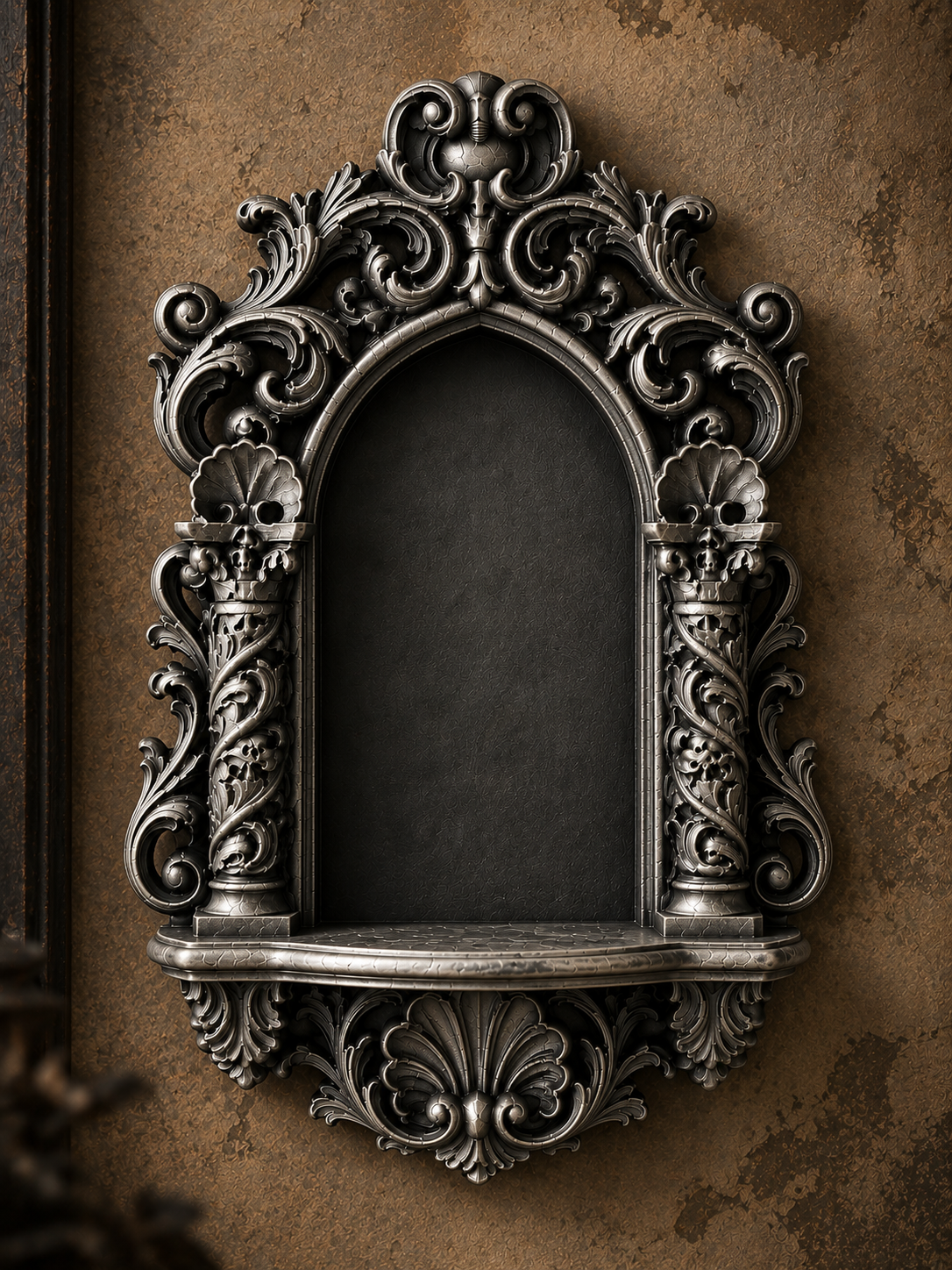 The Reliquary Arch — Arch Wall Shelf by Gremlin Relics
