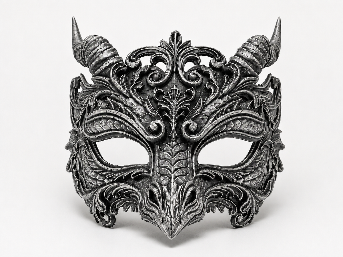 The Dragon's Oath — Dragon Masquerade Mask by Gremlin Relics