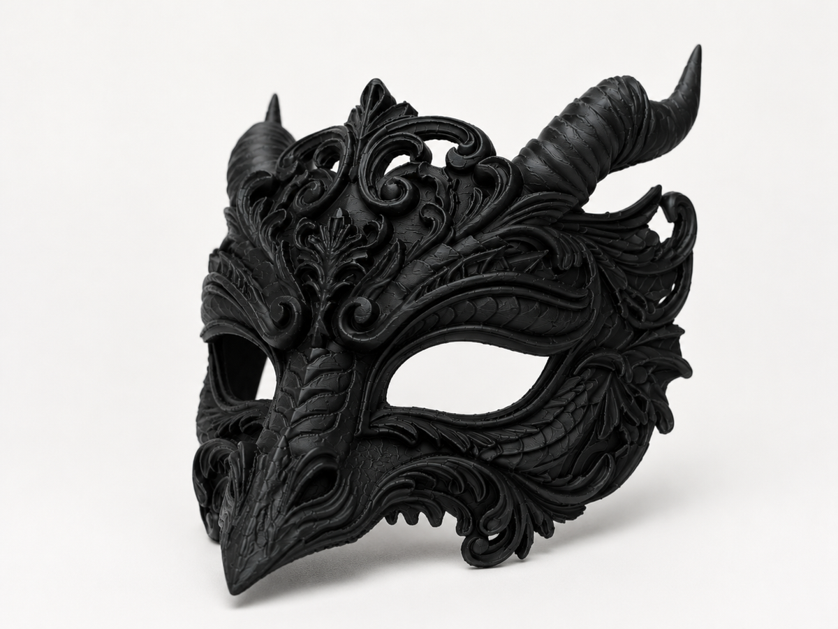 The Dragon's Oath — Dragon Masquerade Mask by Gremlin Relics