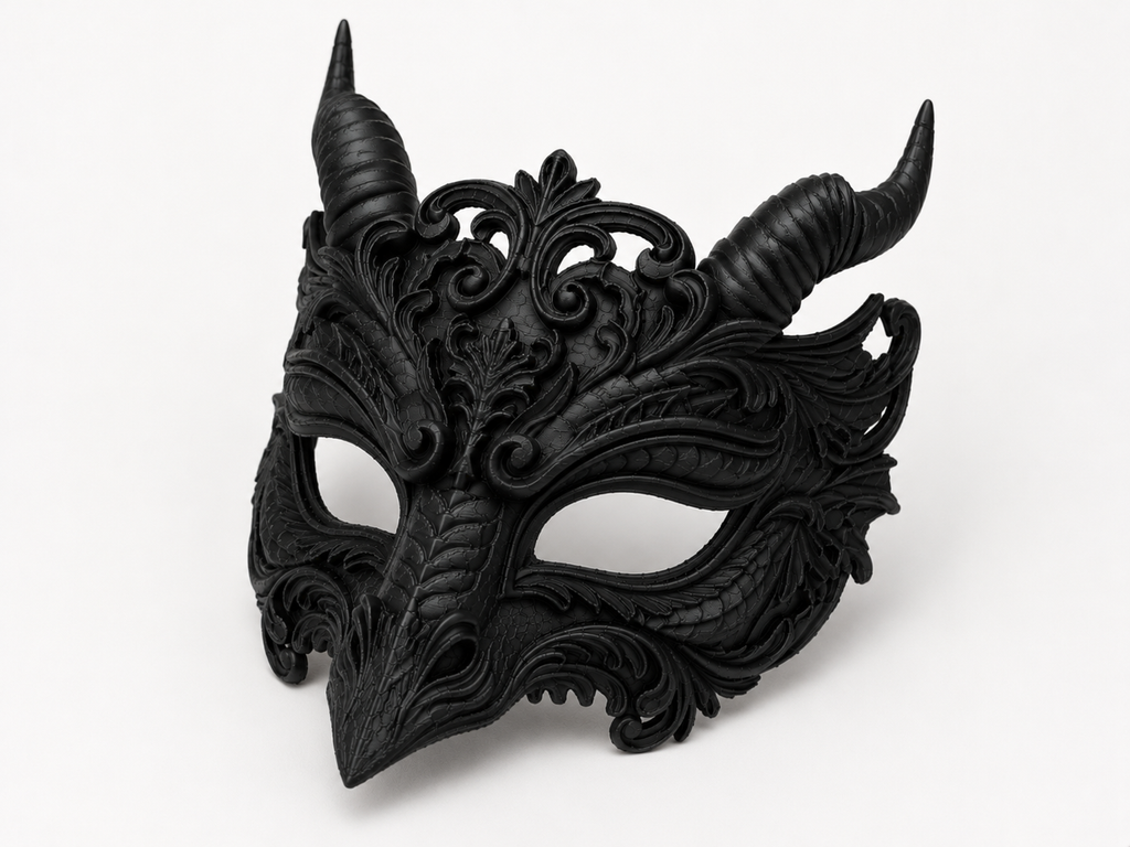 The Dragon's Oath — Dragon Masquerade Mask by Gremlin Relics