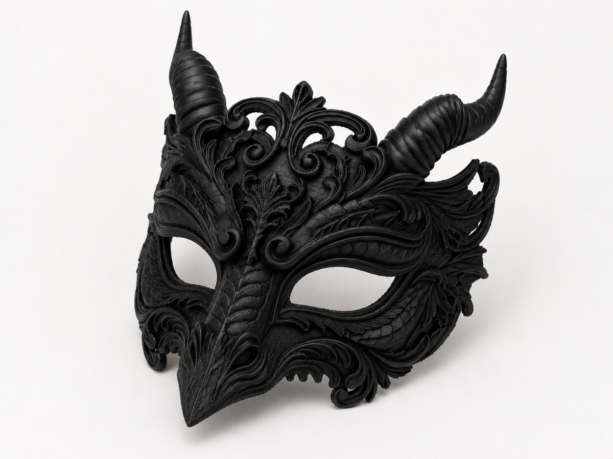 The Dragon's Oath — Dragon Masquerade Mask by Gremlin Relics