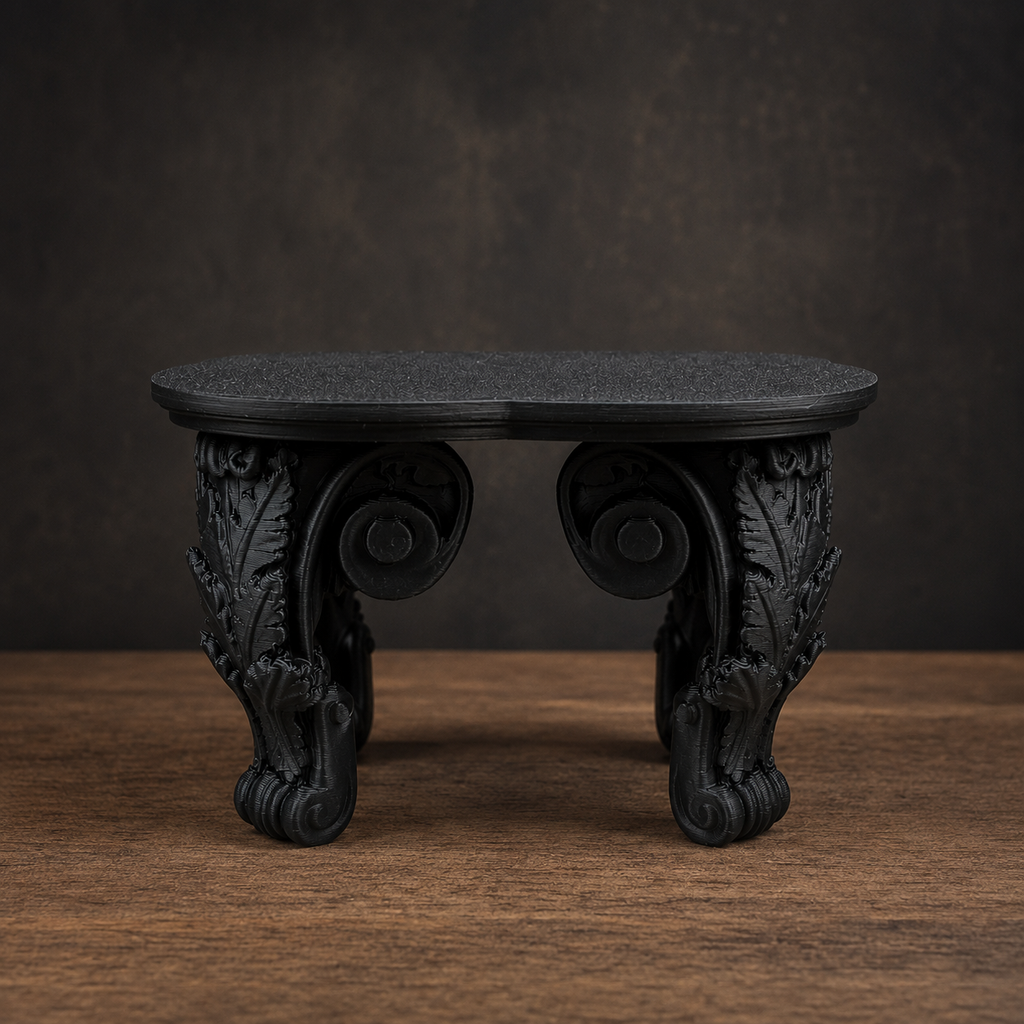 The Ebony Pedestal — Tabletop Plant Stand by Gremlin Relics