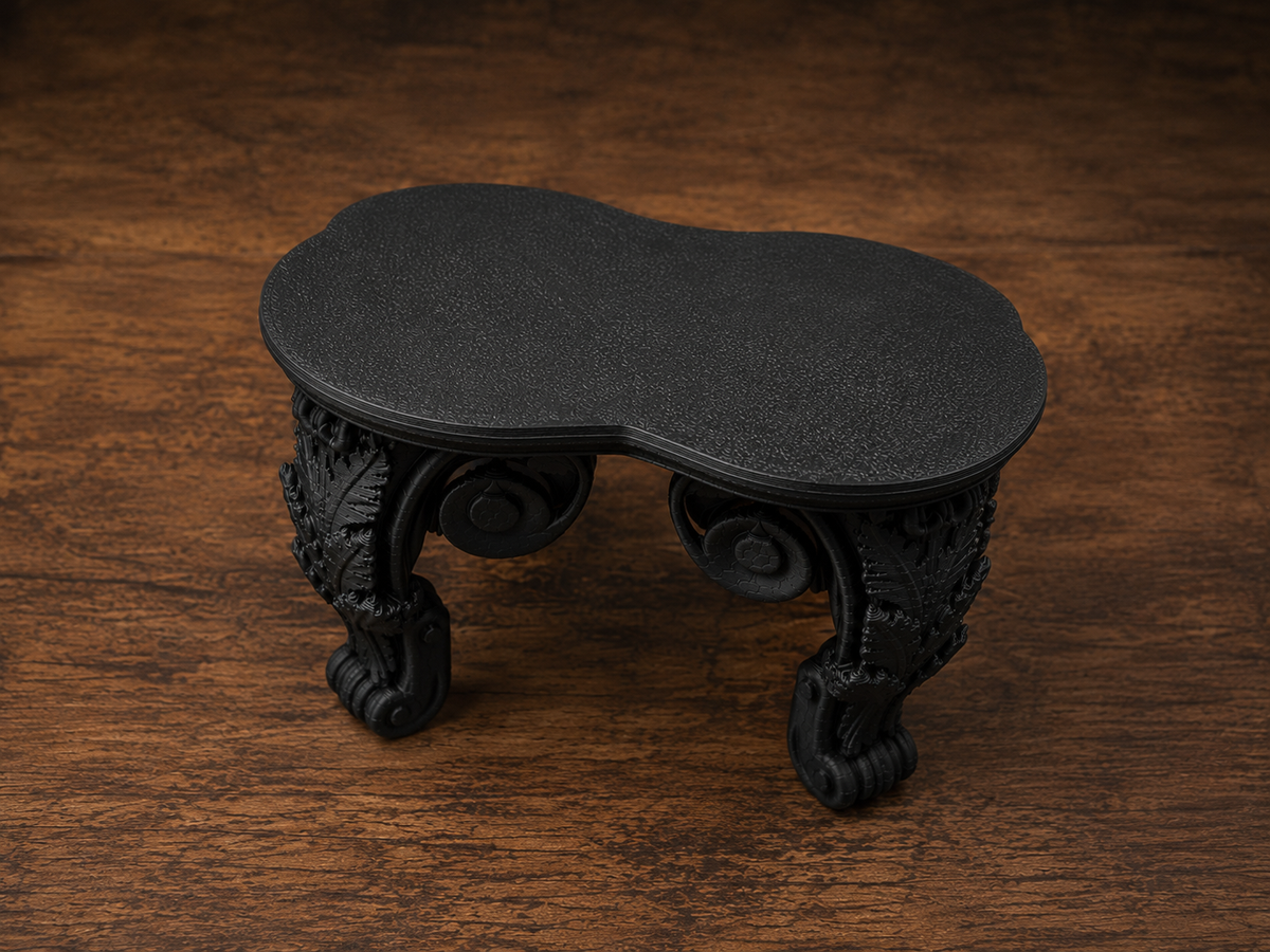 The Ebony Pedestal — Tabletop Plant Stand by Gremlin Relics