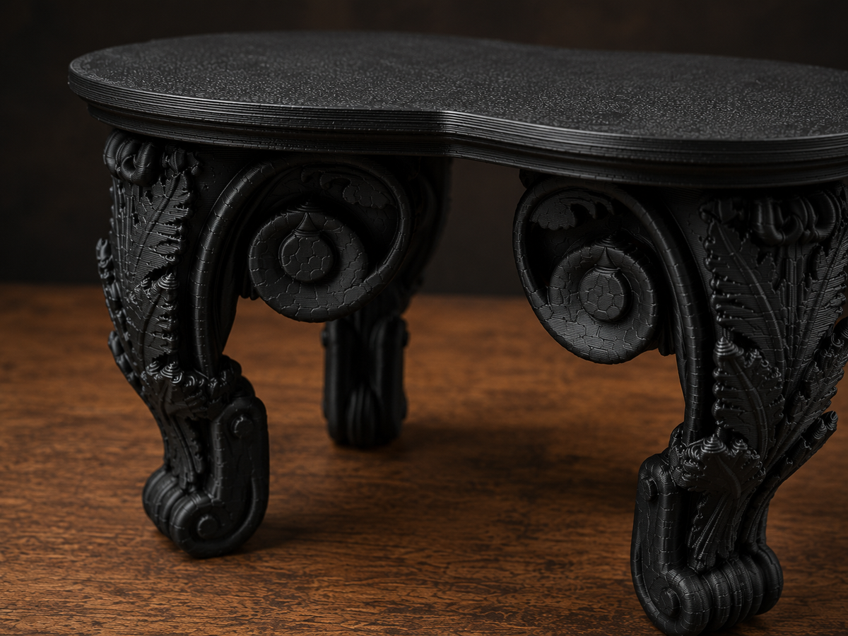 The Ebony Pedestal — Tabletop Plant Stand by Gremlin Relics
