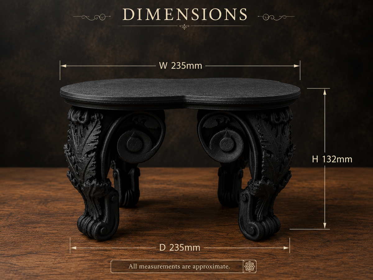The Ebony Pedestal — Tabletop Plant Stand by Gremlin Relics