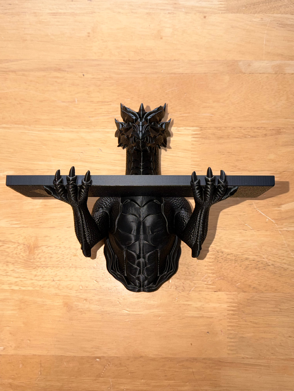 The Grimoire Guardian — Dragon Wall Shelf by Gremlin Relics