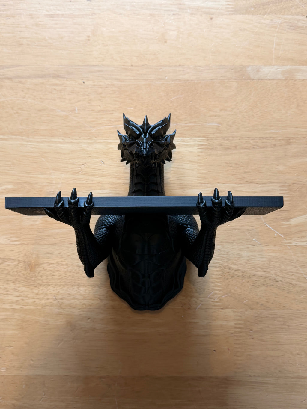 The Grimoire Guardian — Dragon Wall Shelf by Gremlin Relics