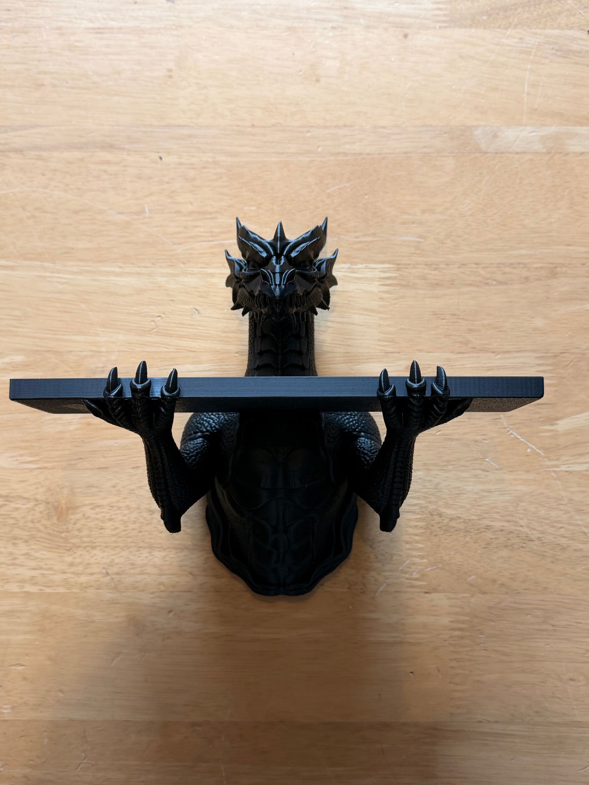 The Grimoire Guardian — Dragon Wall Shelf by Gremlin Relics