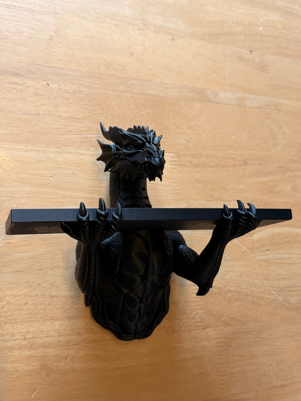 The Grimoire Guardian — Dragon Wall Shelf by Gremlin Relics
