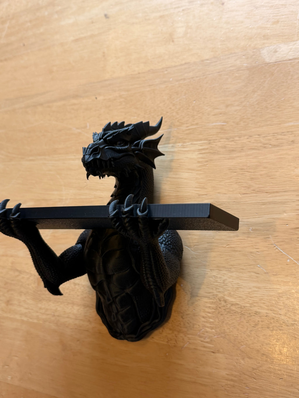The Grimoire Guardian — Dragon Wall Shelf by Gremlin Relics