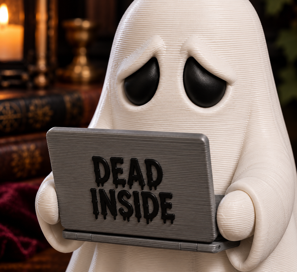 Gremlin Relics Life After Death Ghost Collection — Cute 3D Printed Deadpan Ghosts - Humour by Gremlin Relics