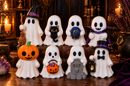 Gremlin Relics Halloween Ghost Collection — Cute 3D Printed Spooky Ghosts by Gremlin Relics