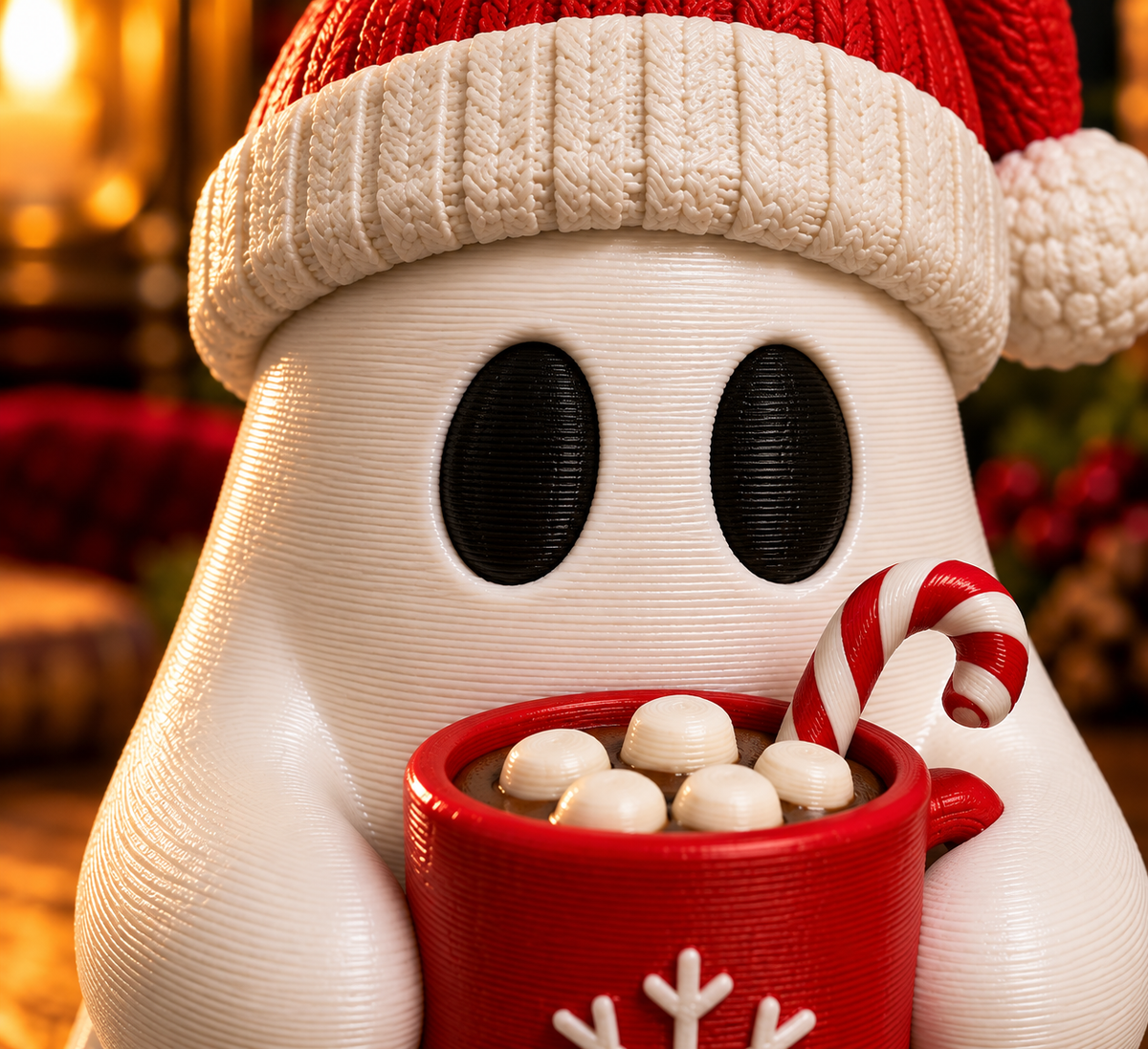 Gremlin Relics Christmas Ghost Collection — Cute 3D Printed Festive Ghosts by Gremlin Relics