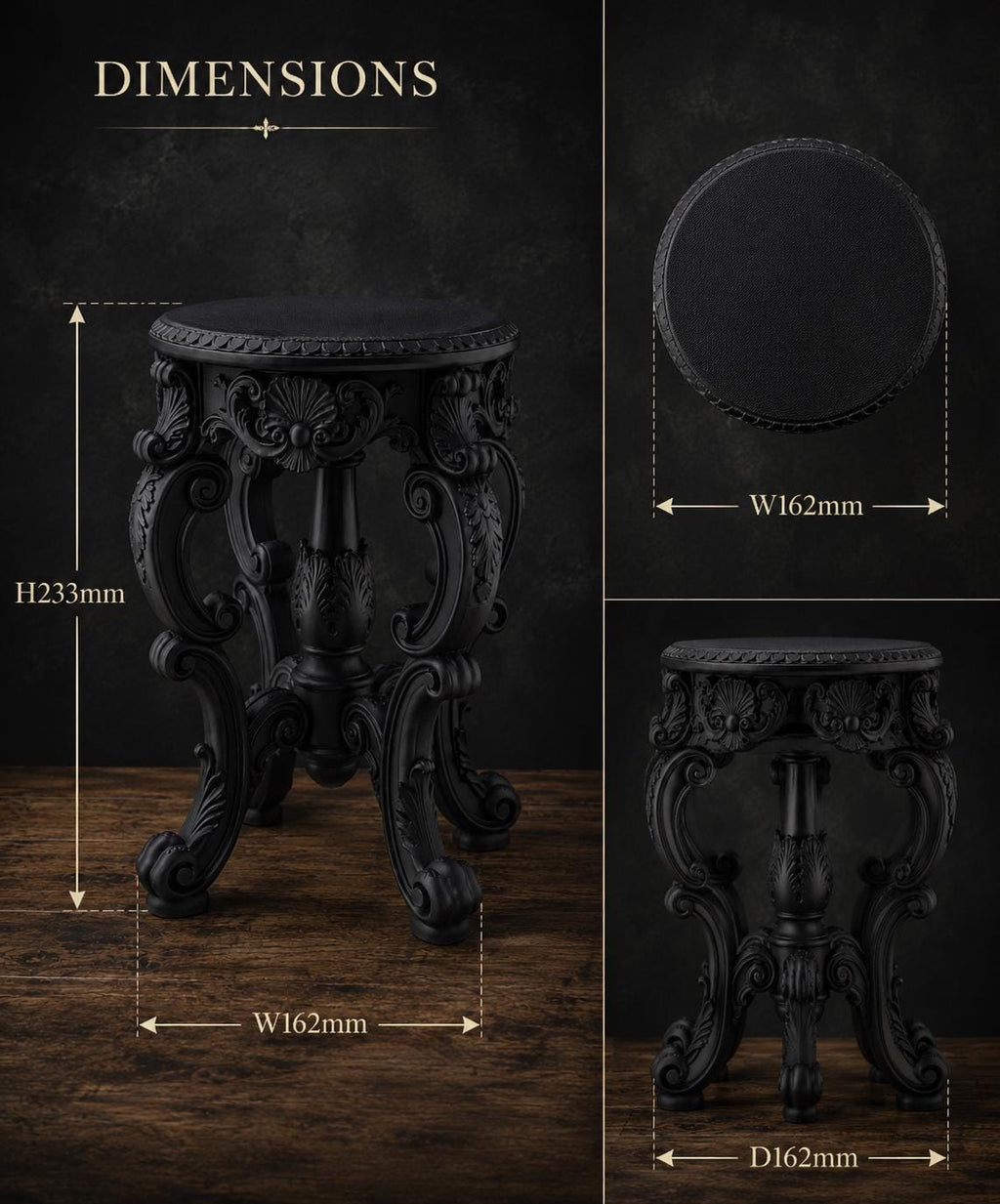 The Ebony Garden — Floor Plant Stand by Gremlin Relics