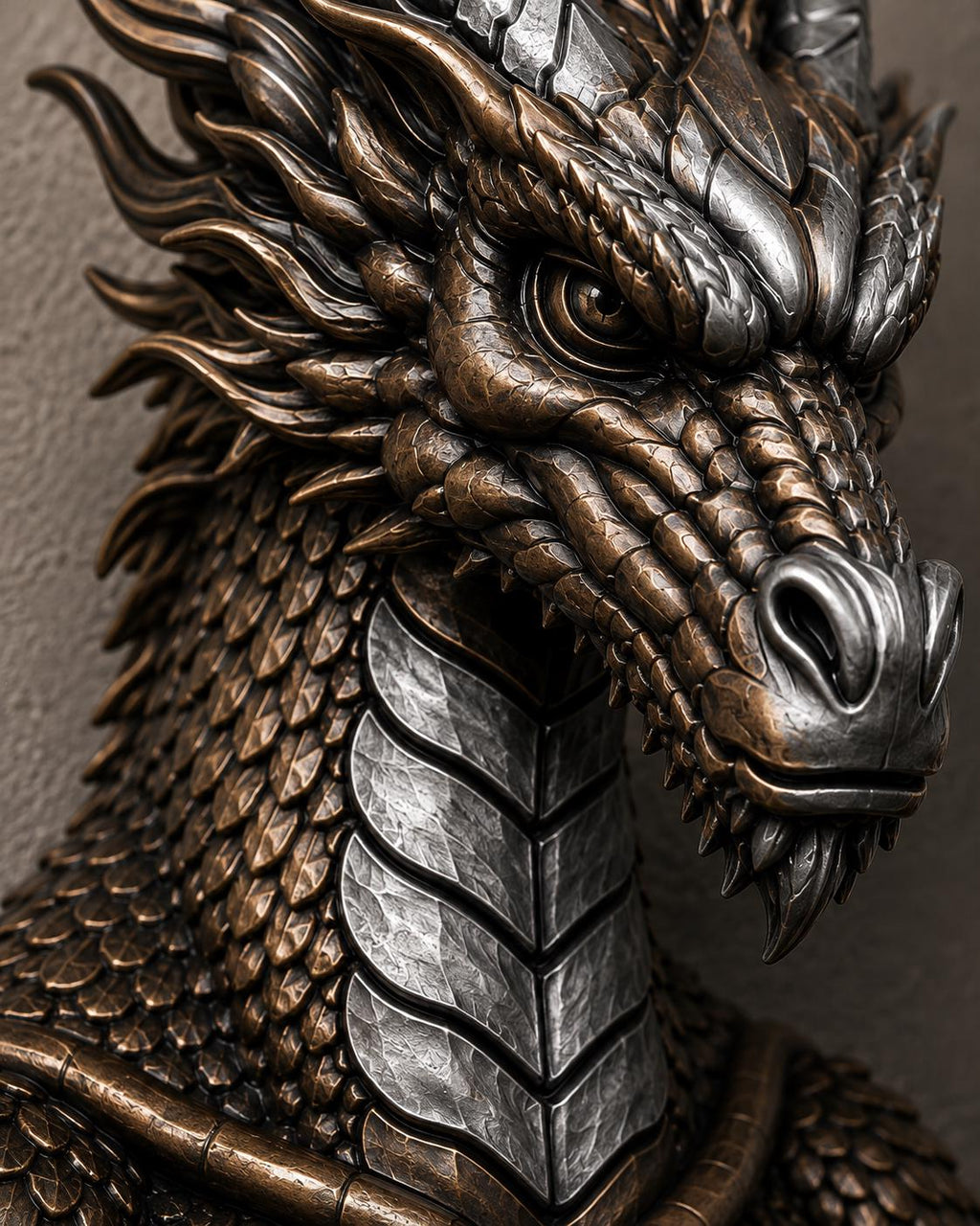 The Scaled Reliquary — Dragon Scale Wall Shelf by Gremlin Relics