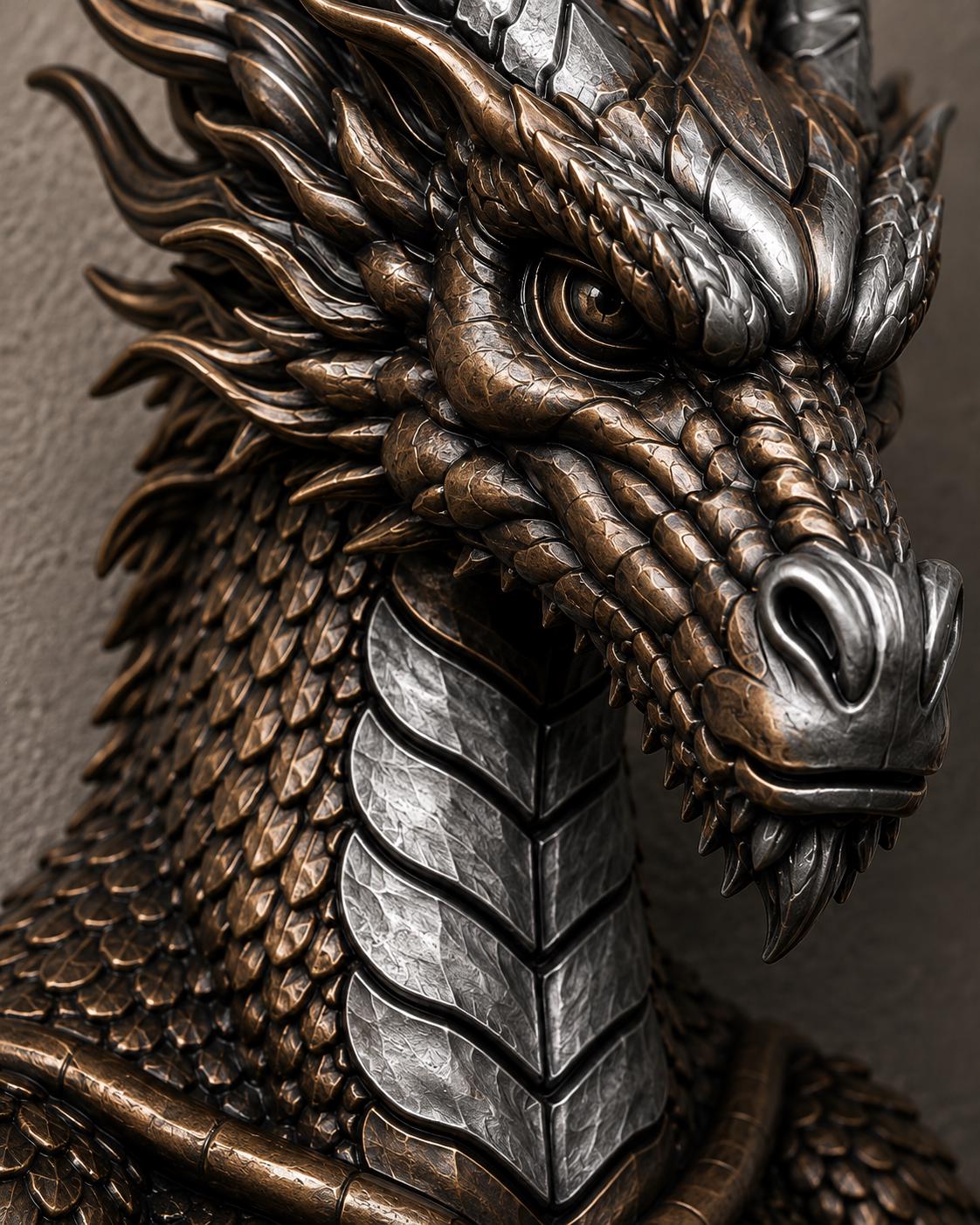 The Scaled Reliquary — Dragon Scale Wall Shelf by Gremlin Relics
