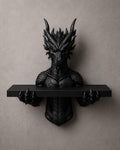 The Scaled Reliquary — Dragon Scale Wall Shelf by Gremlin Relics